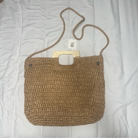 Rattan Woven Round Tassel Handbag - Picture 2 of 9